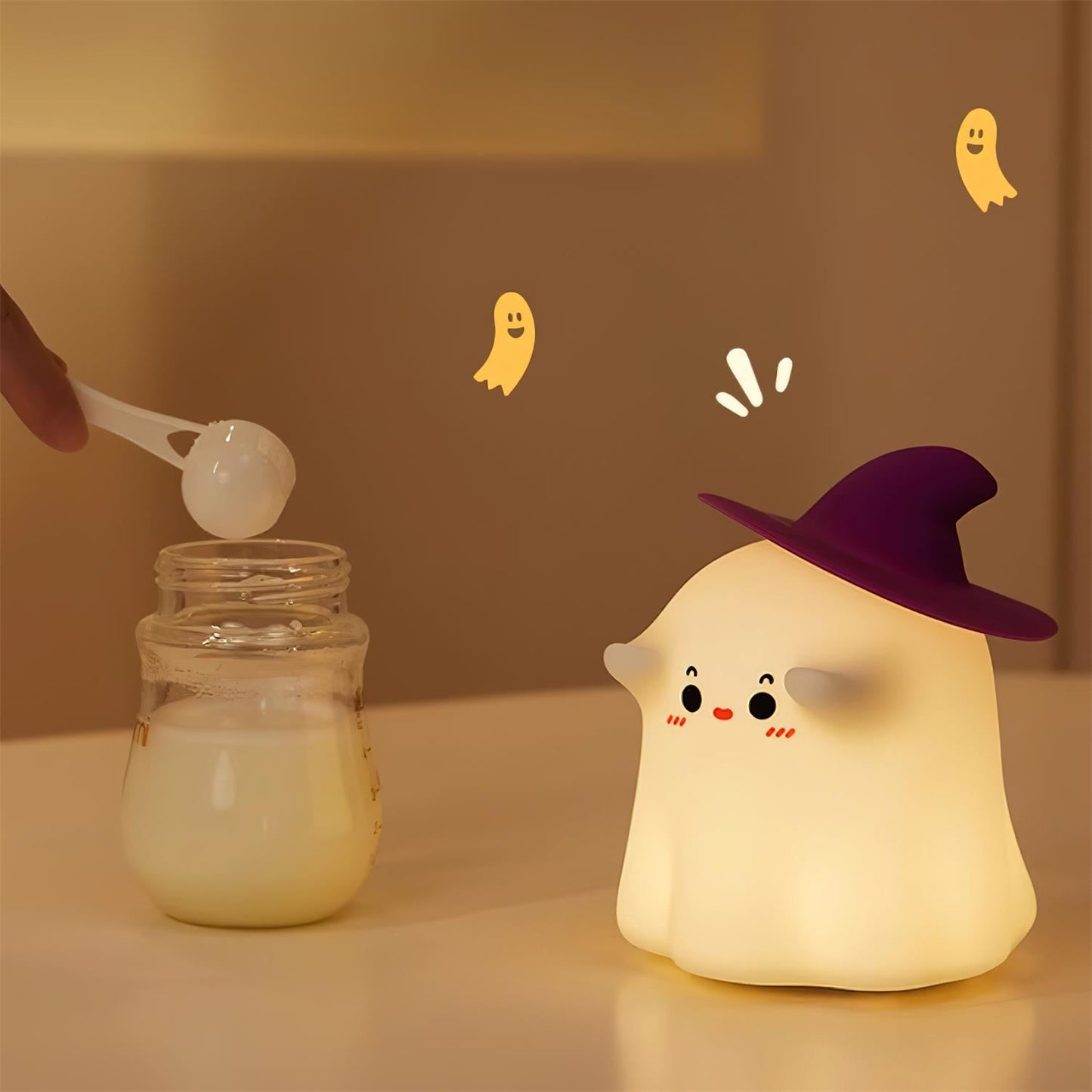 Magic Ghost Small Night Light - Loonglight