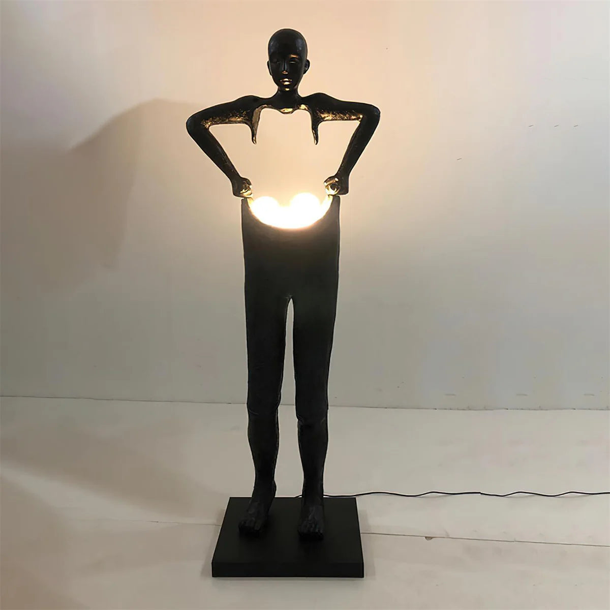 Man Carrying Pants Statue Floor Lamp - Loonglight