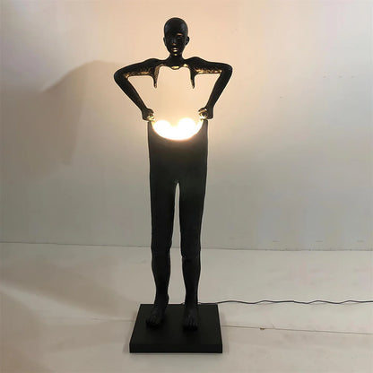 Man Carrying Pants Statue Floor Lamp - Loonglight