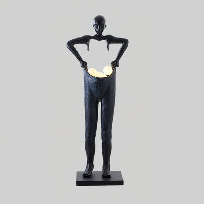 Man Carrying Pants Statue Floor Lamp - Loonglight