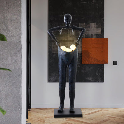 Man Carrying Pants Statue Floor Lamp - Loonglight