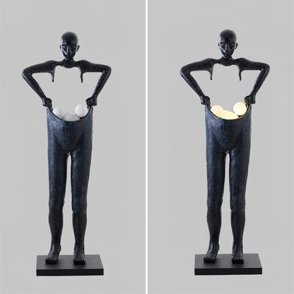 Man Carrying Pants Statue Floor Lamp - Loonglight