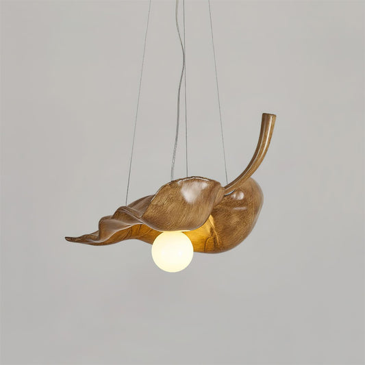 Dried Leaf Pendant Light