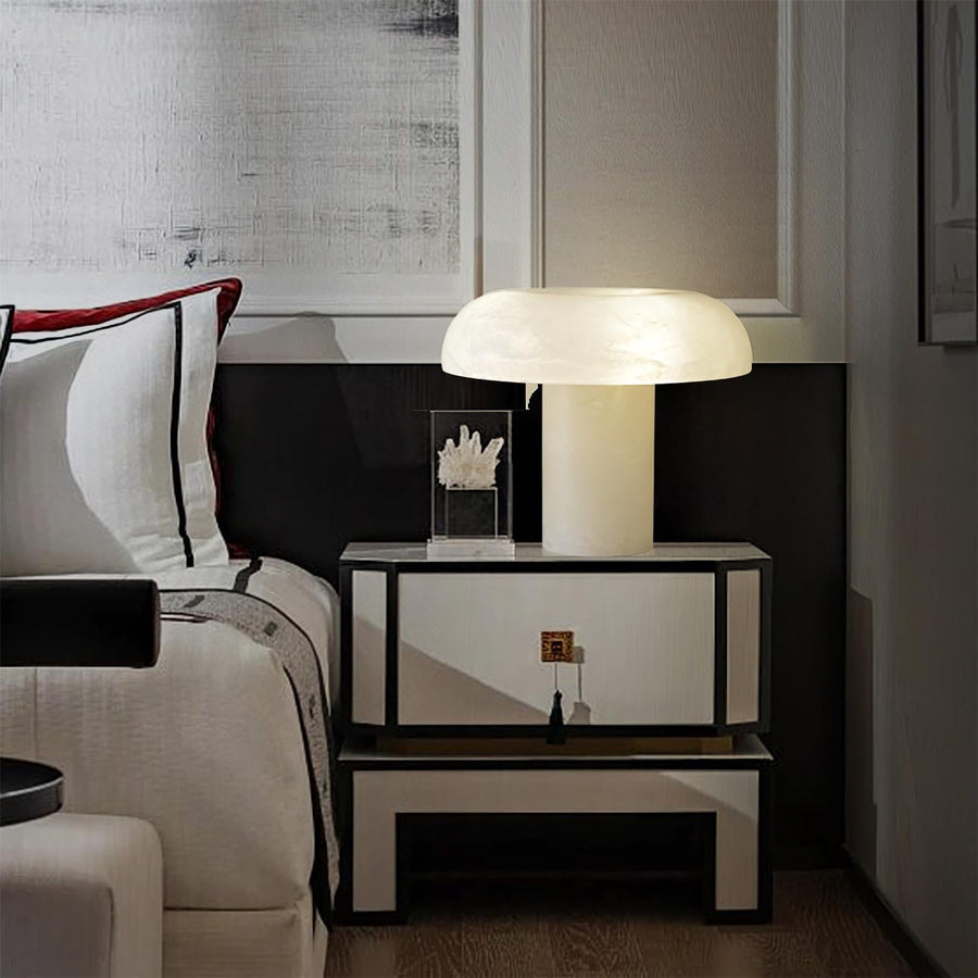 Marie Alabaster Table Lamp - Loonglight