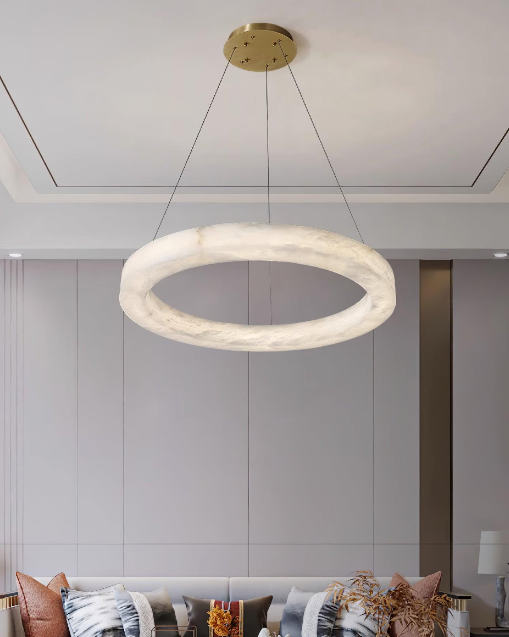 Marika Alabaster Chandelier - Loonglight