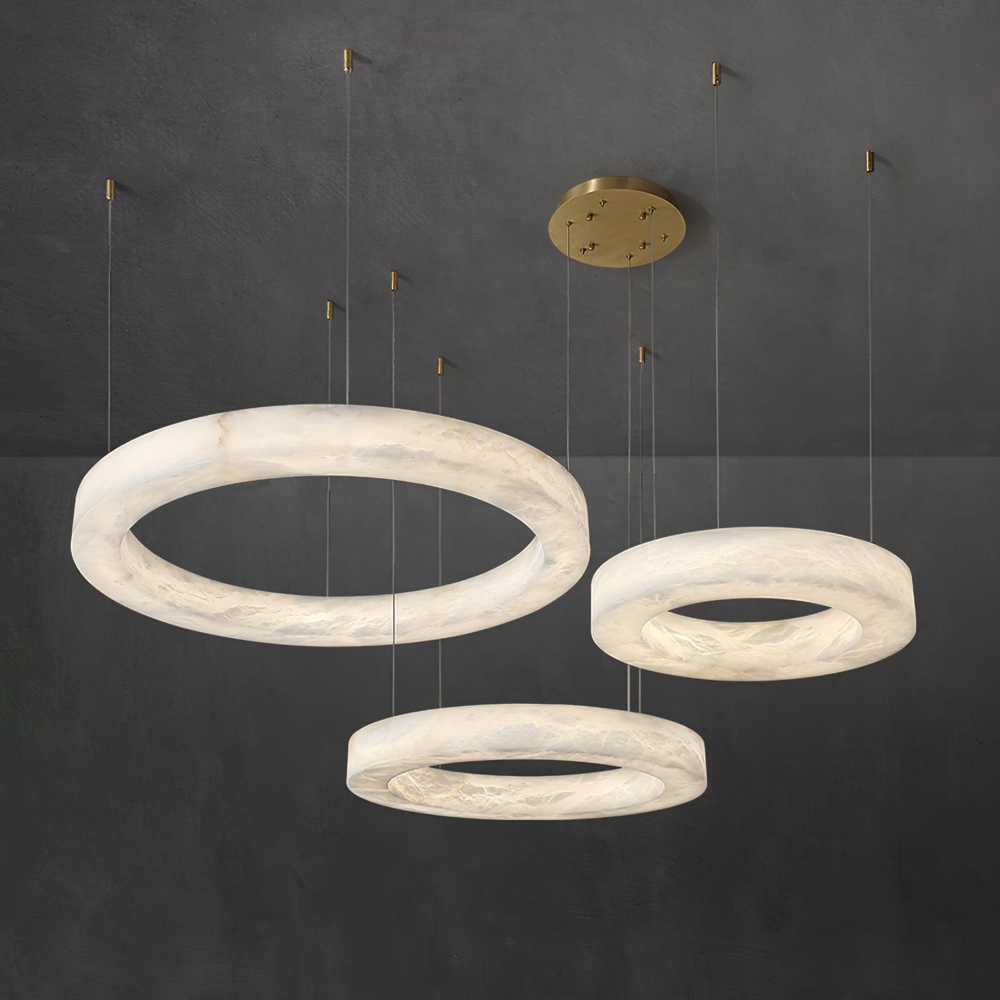 Marika Alabaster Chandelier - Loonglight