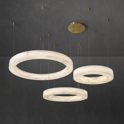 Marika Alabaster Chandelier - Loonglight