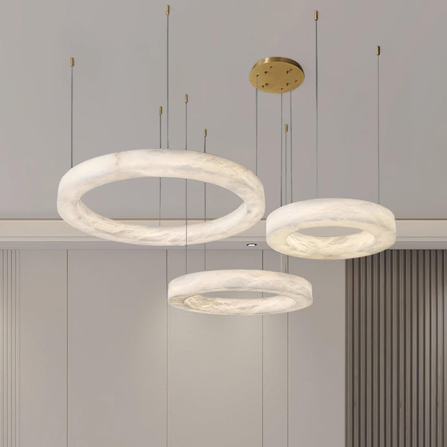 Marika Alabaster Chandelier - Loonglight