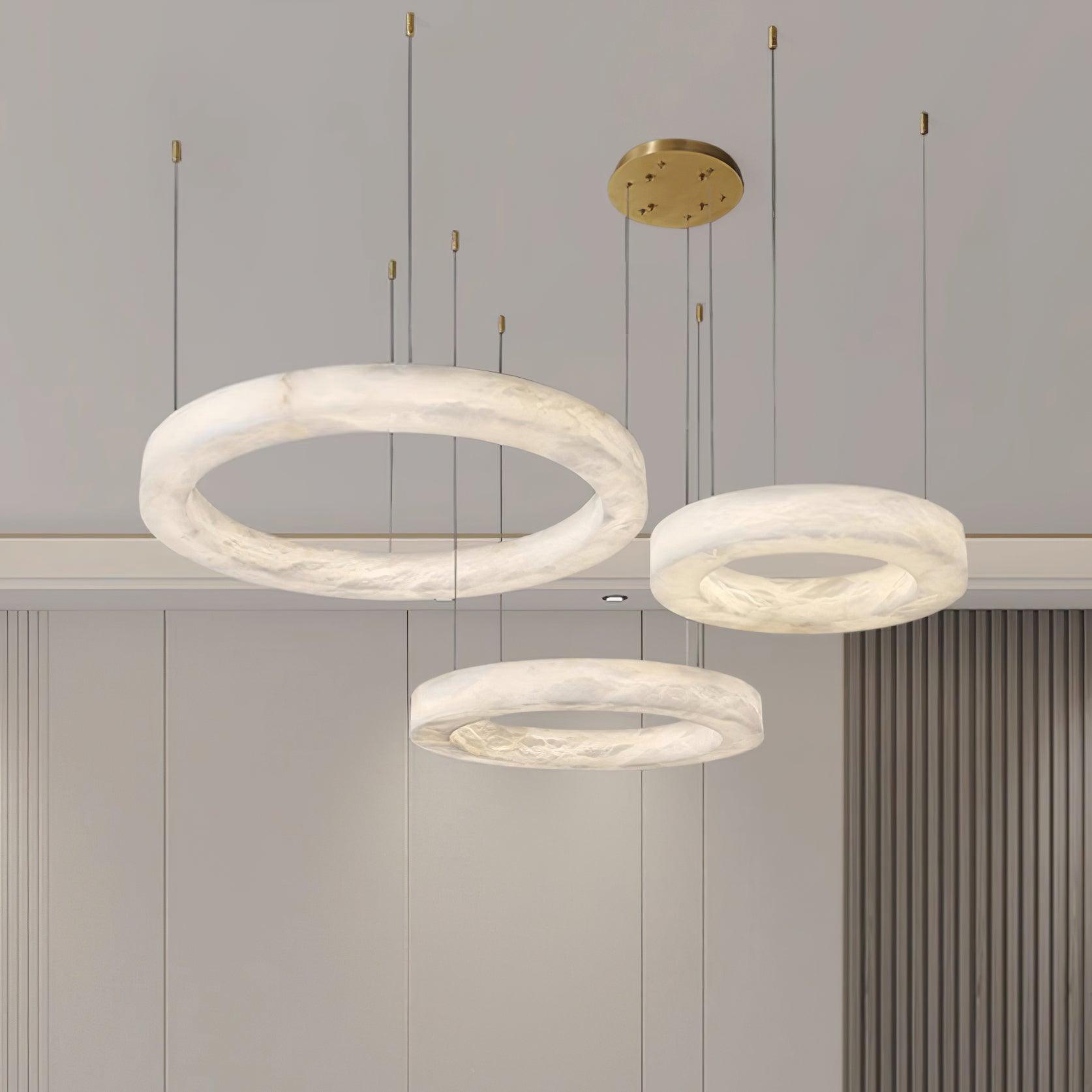 Marika Alabaster Chandelier - Loonglight