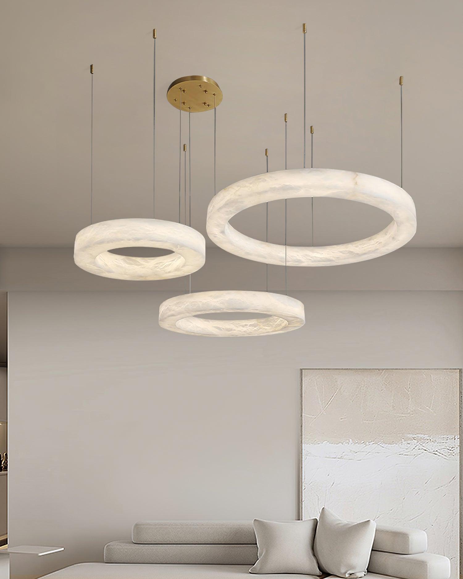 Marika Alabaster Chandelier - Loonglight