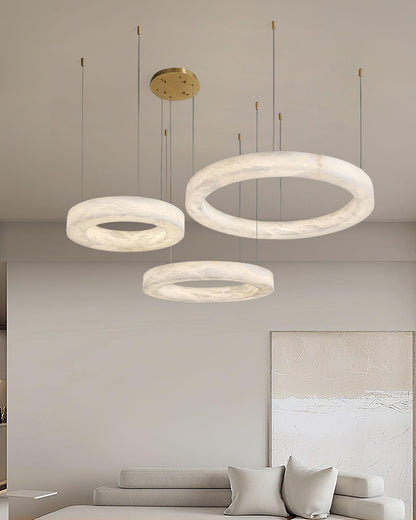 Marika Alabaster Chandelier - Loonglight