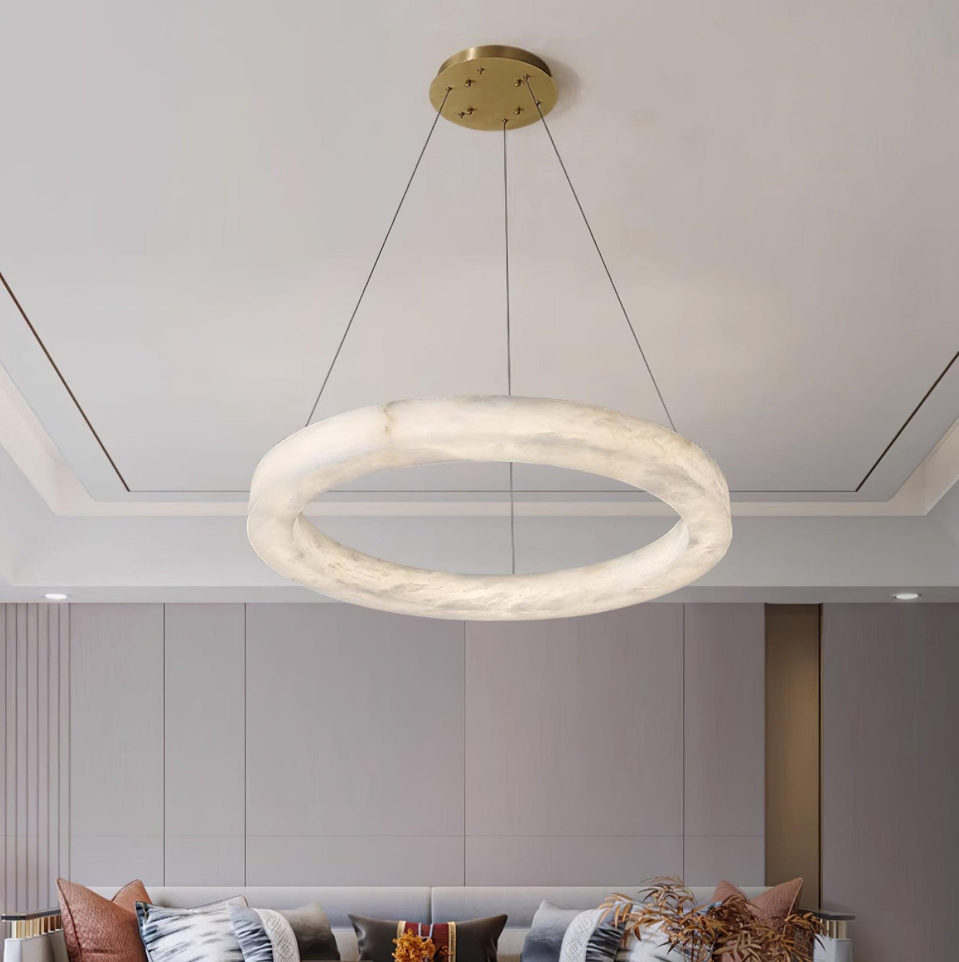 Marika Alabaster Chandelier - Loonglight