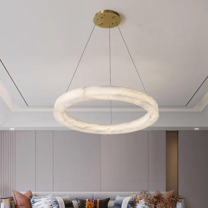 Marika Alabaster Chandelier - Loonglight