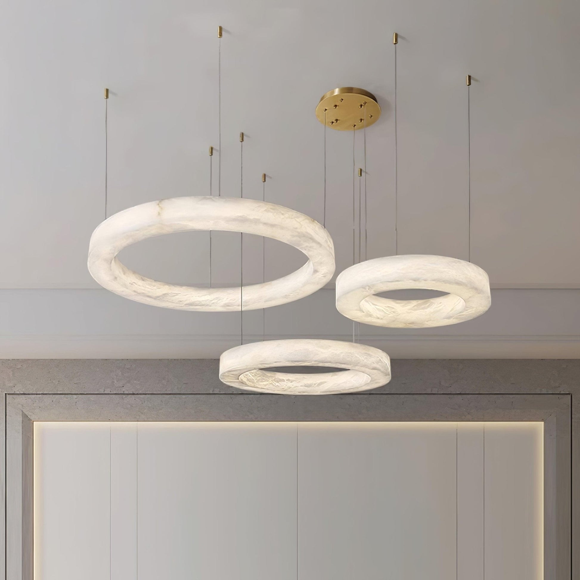 Marika Alabaster Chandelier - Loonglight