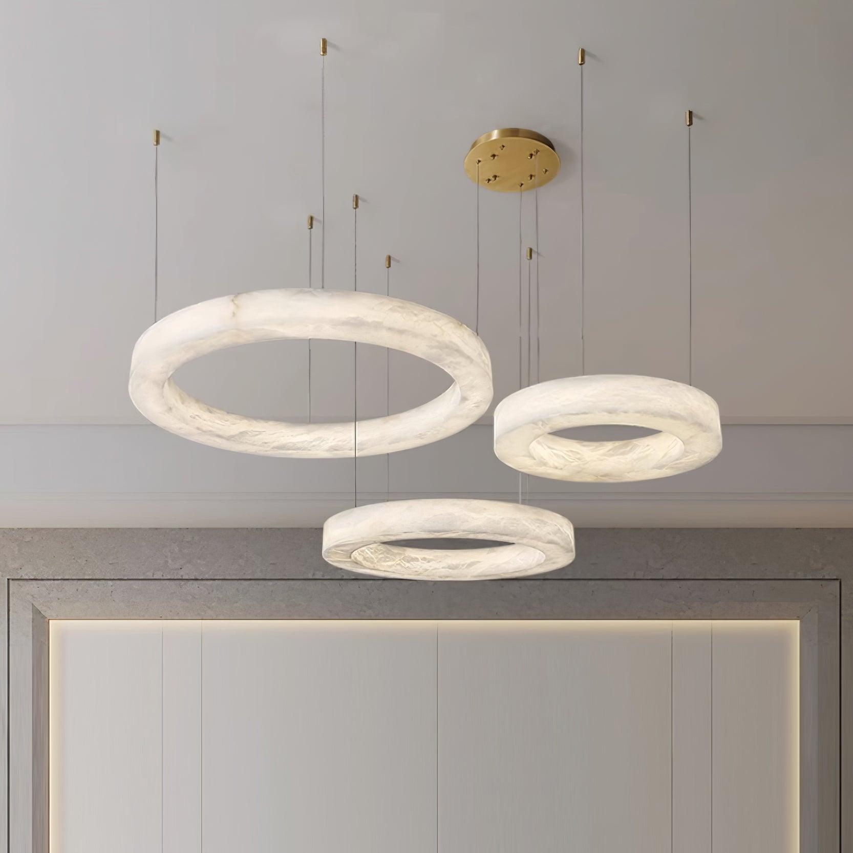 Marika Alabaster Chandelier - Loonglight