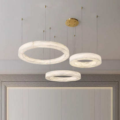 Marika Alabaster Chandelier - Loonglight