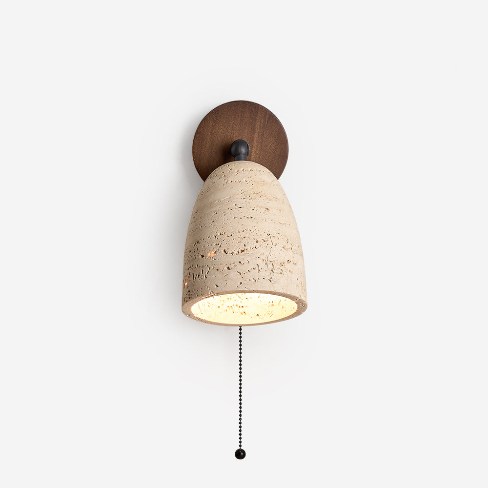 Marlin Wabi-Sabi Travertine Wall Lamp