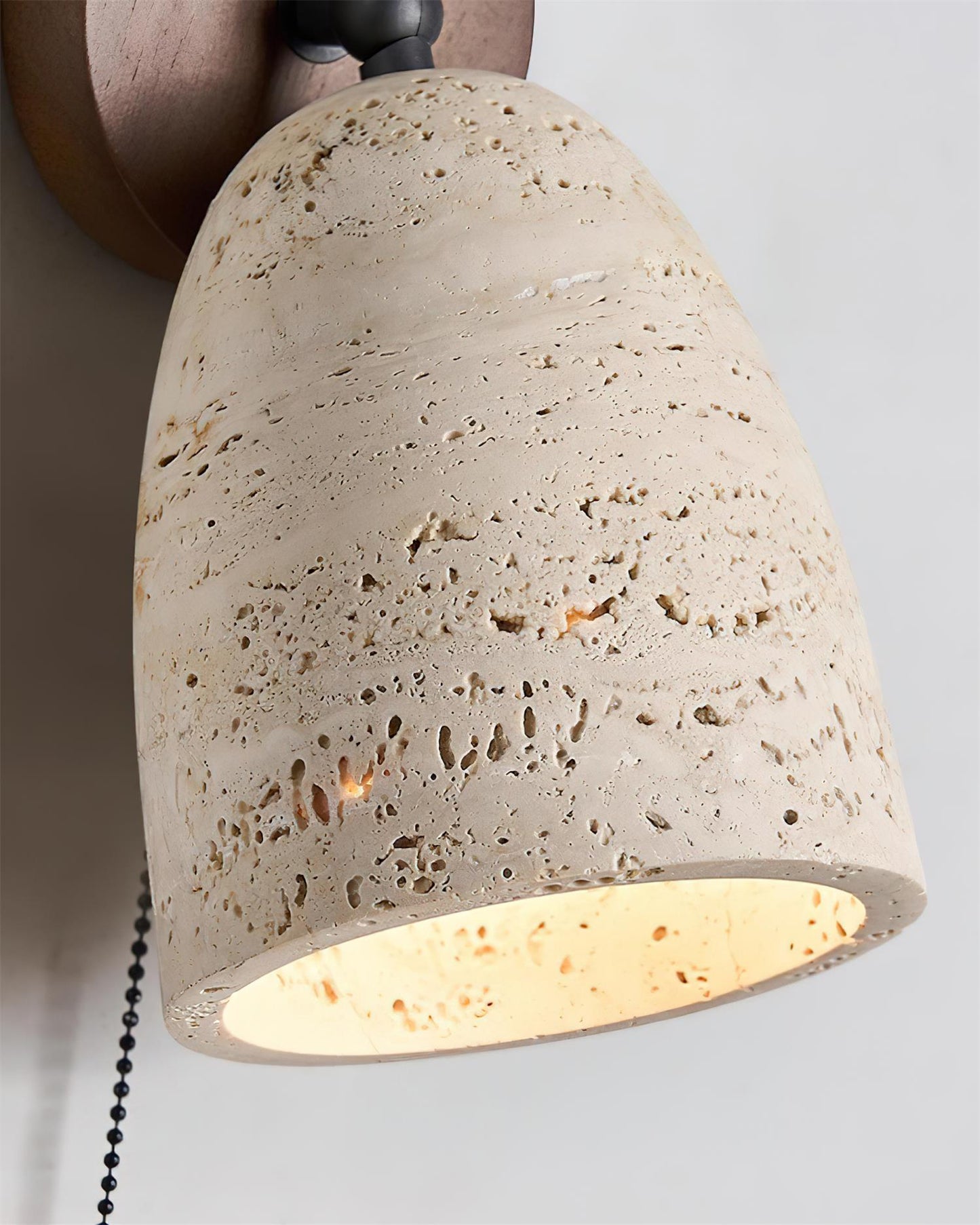 Marlin Wabi-Sabi Travertine Wall Lamp