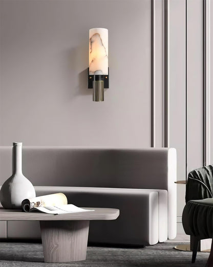 Marlo Alabaster & Brass Wall Lamp