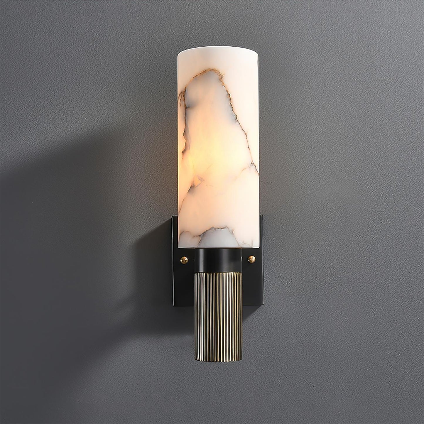 Marlo Alabaster & Brass Wall Lamp