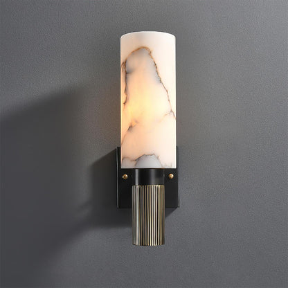Marlo Alabaster & Brass Wall Lamp