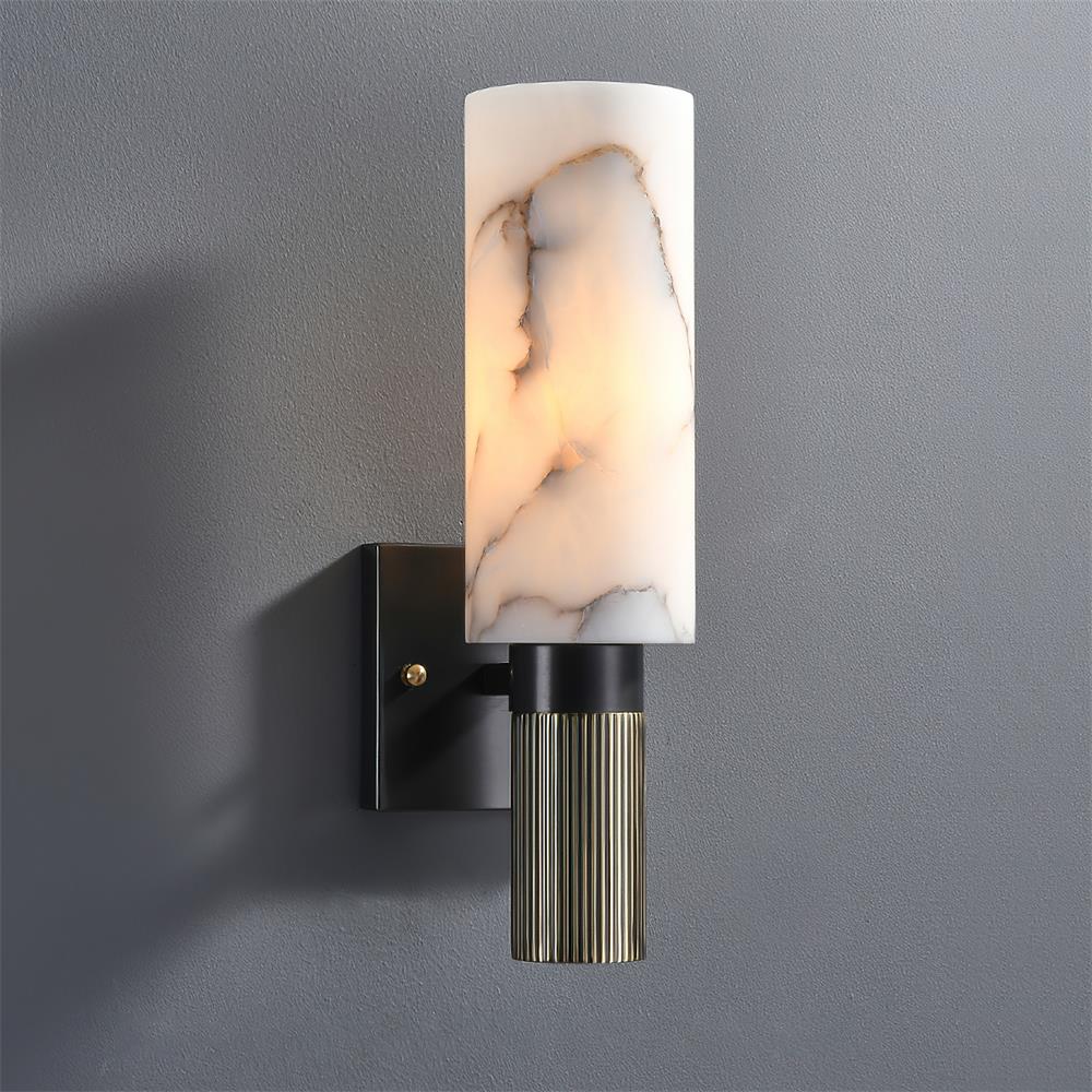 Marlo Alabaster & Brass Wall Lamp