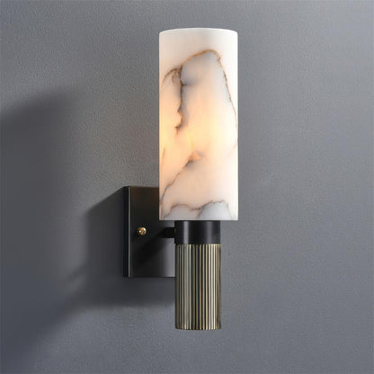 Marlo Alabaster & Brass Wall Lamp