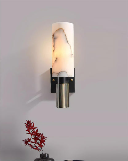 Marlo Alabaster & Brass Wall Lamp