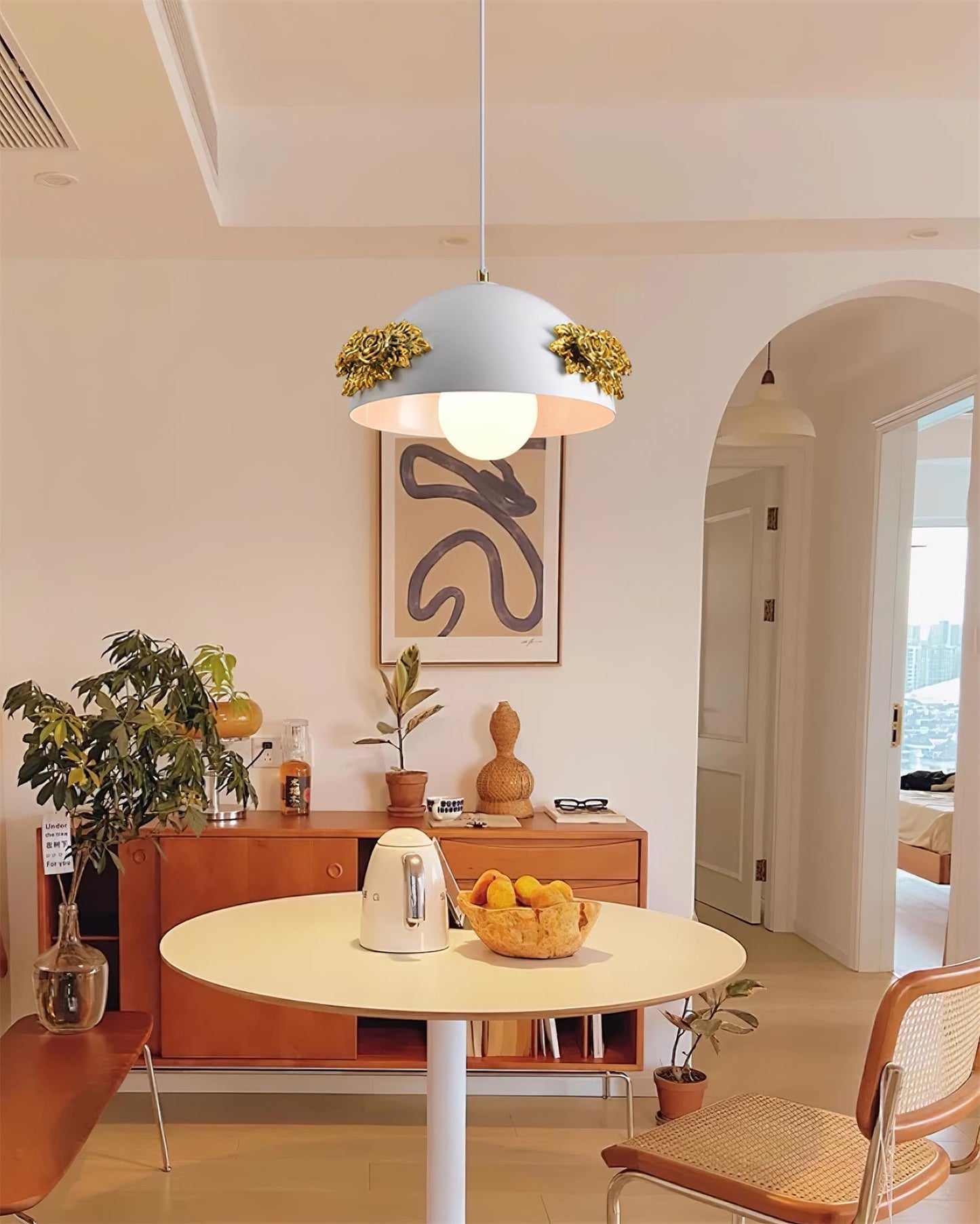 Rose Flower Pot Pendant Light - Loonglight