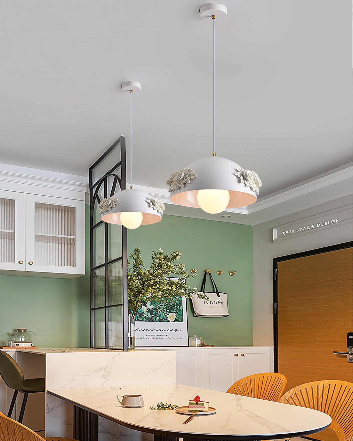 Rose Flower Pot Pendant Light - Loonglight