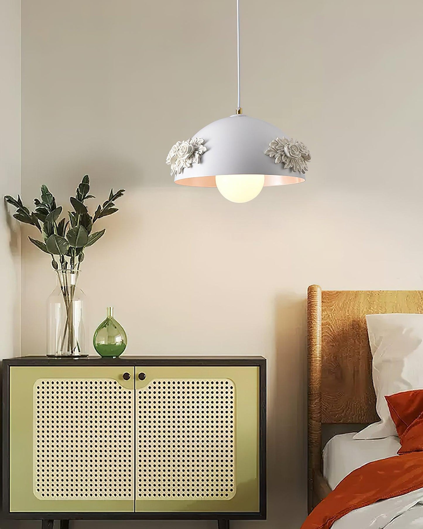 Rose Flower Pot Pendant Light - Loonglight