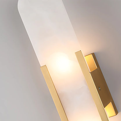 Melange Elongated Alabaster Wall Sconce