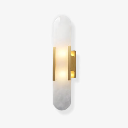 Melange Elongated Alabaster Wall Sconce