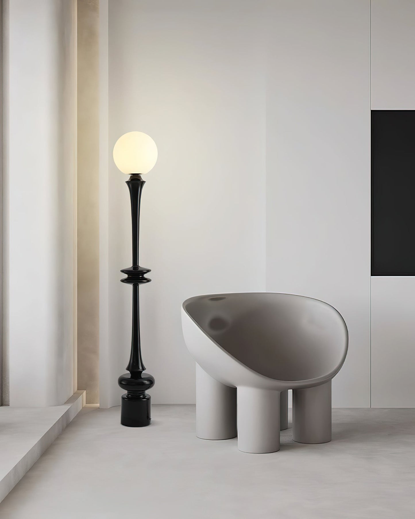 Melrose Black Floor Lamp - Loonglight