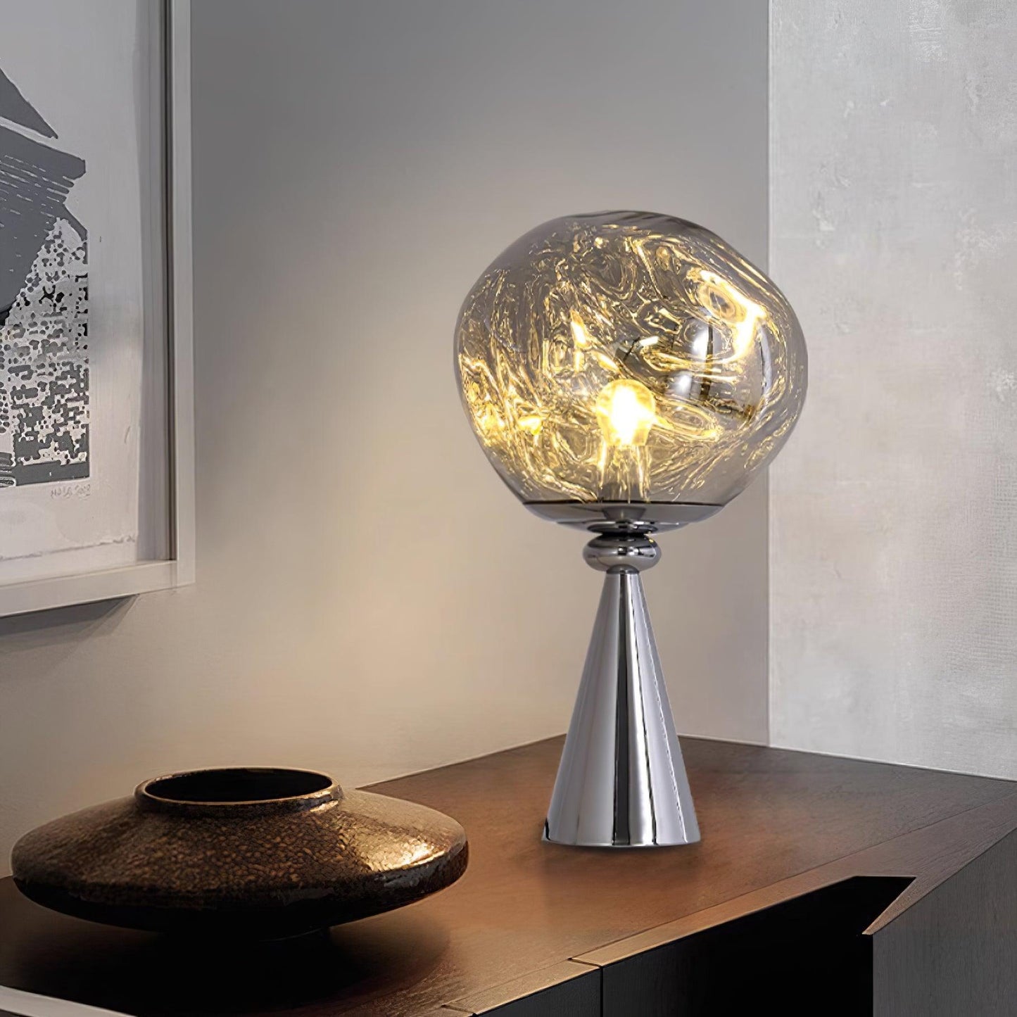 Lava Cone Fat Table Lamp - Loonglight