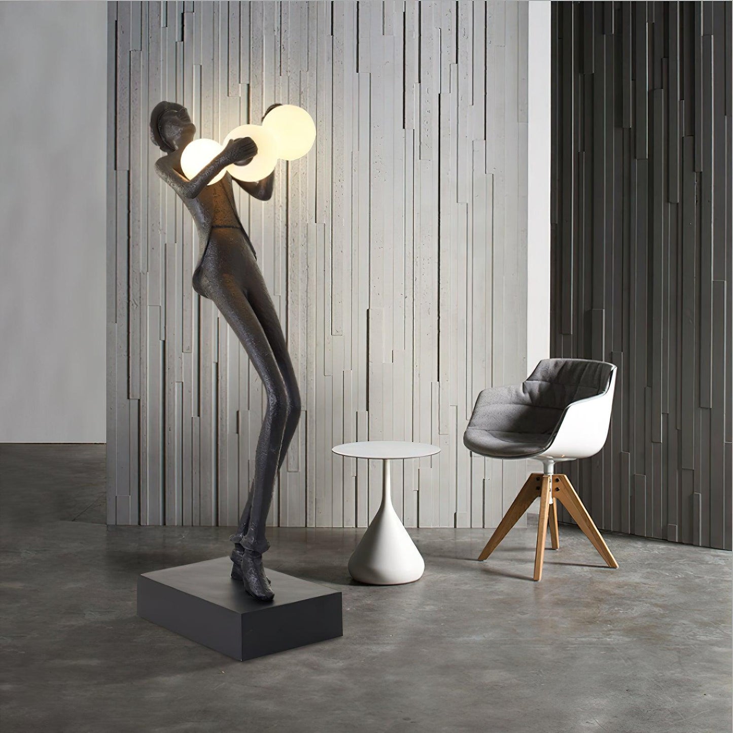 Michael Sculpture Floor Lamp - Loonglight