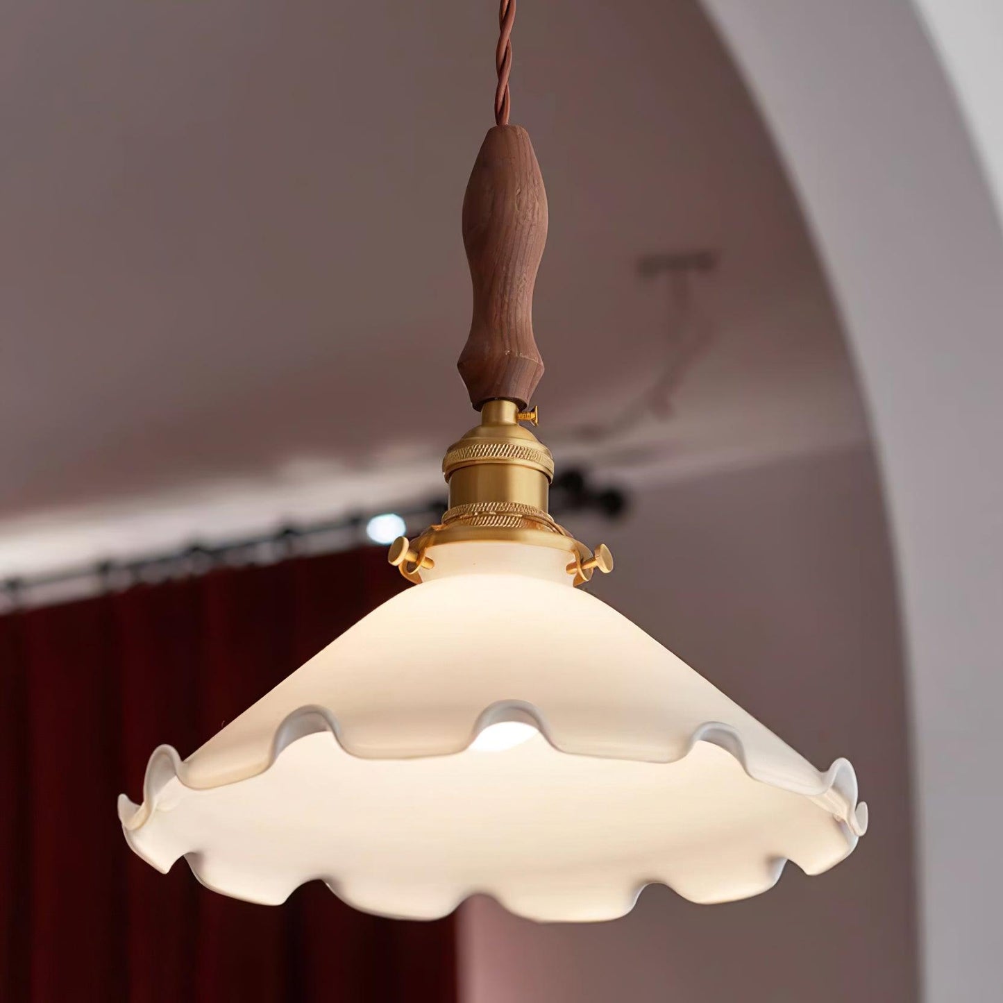 Morning Glory Glass Pendant Light - Loonglight