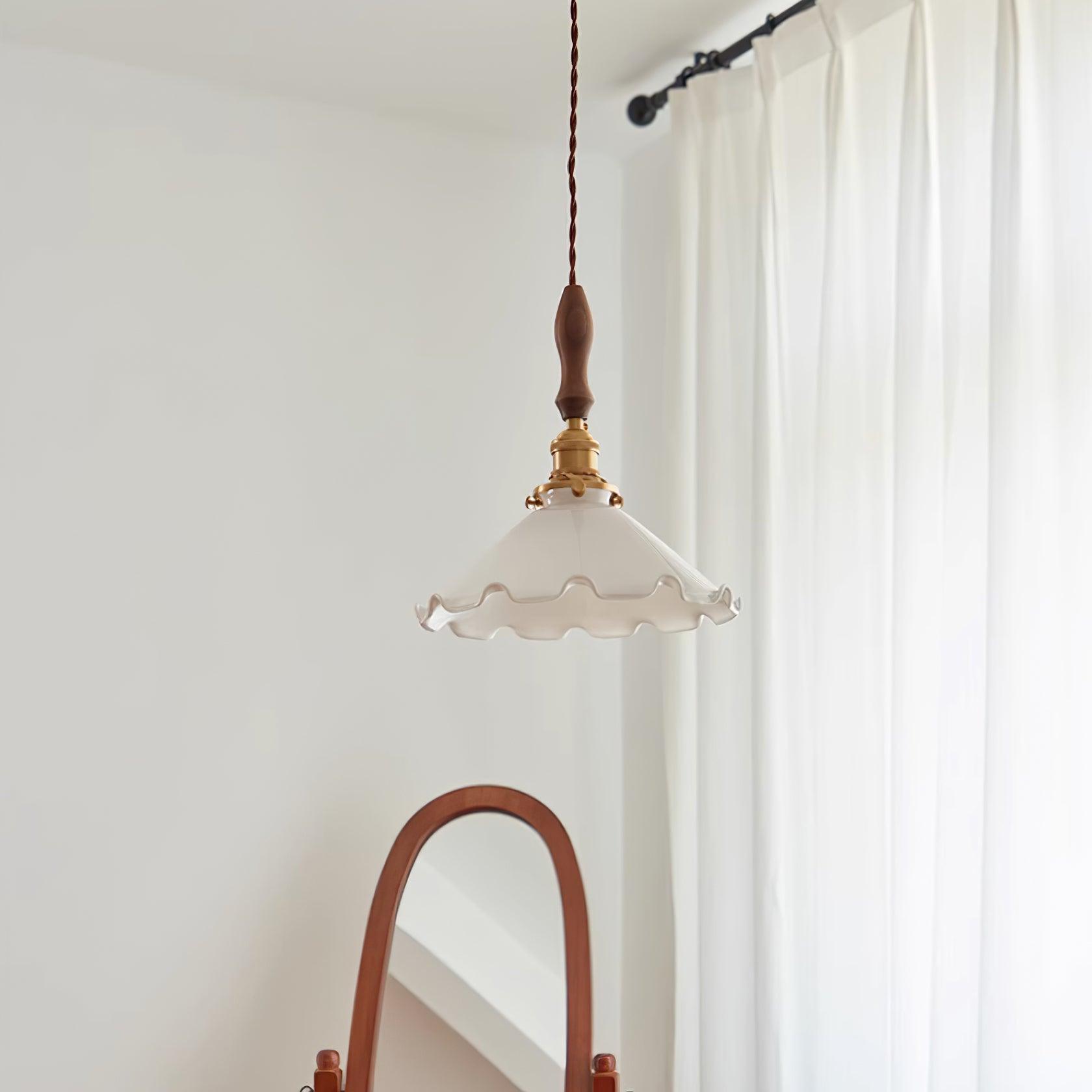 Morning Glory Glass Pendant Light - Loonglight