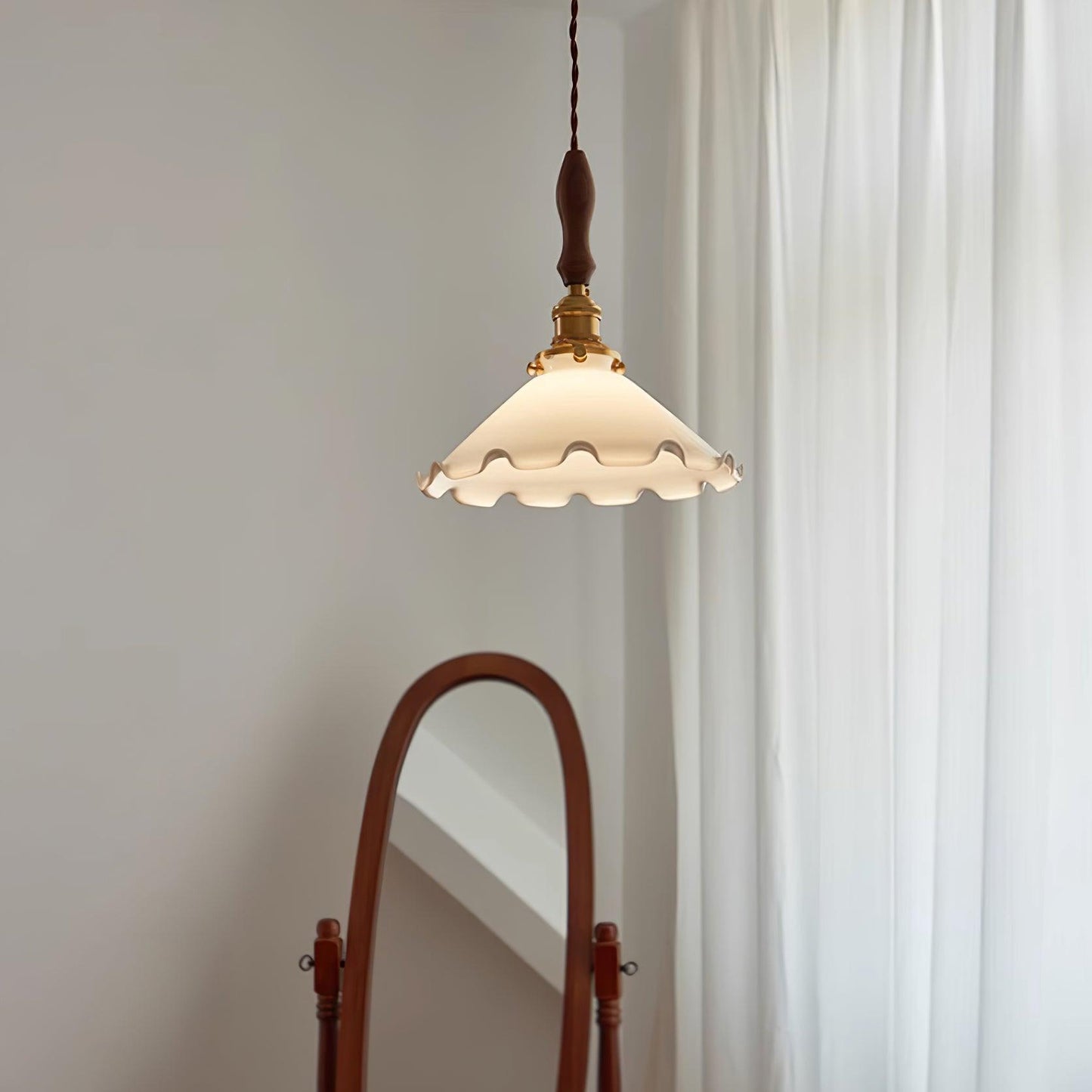 Morning Glory Glass Pendant Light - Loonglight