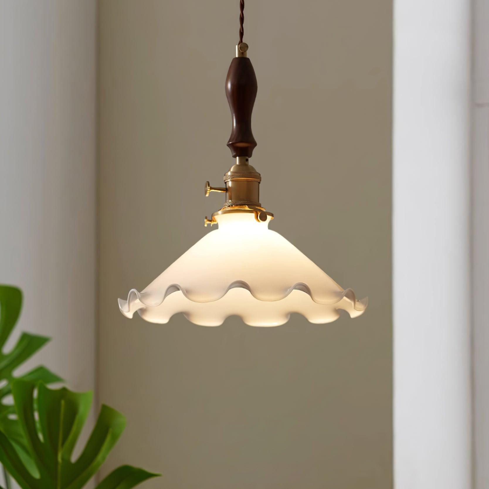 Morning Glory Glass Pendant Light - Loonglight