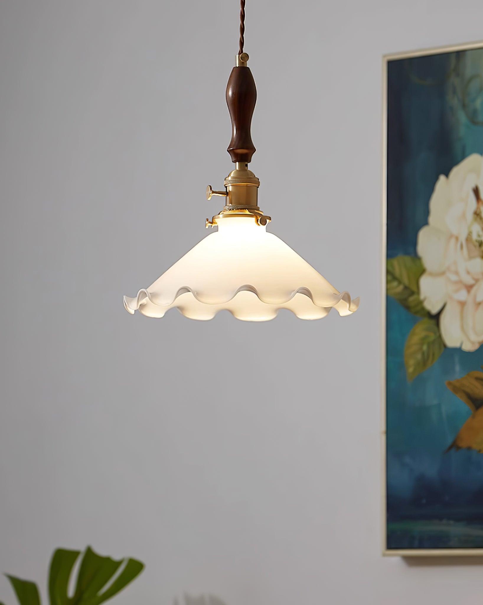Morning Glory Glass Pendant Light - Loonglight