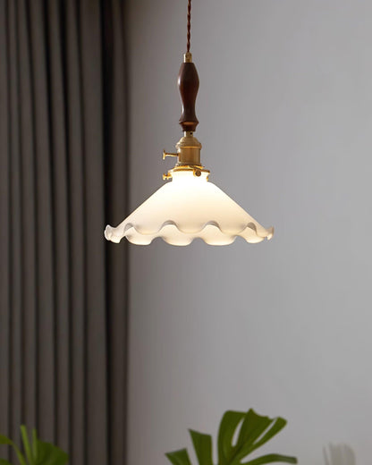 Morning Glory Glass Pendant Light - Loonglight