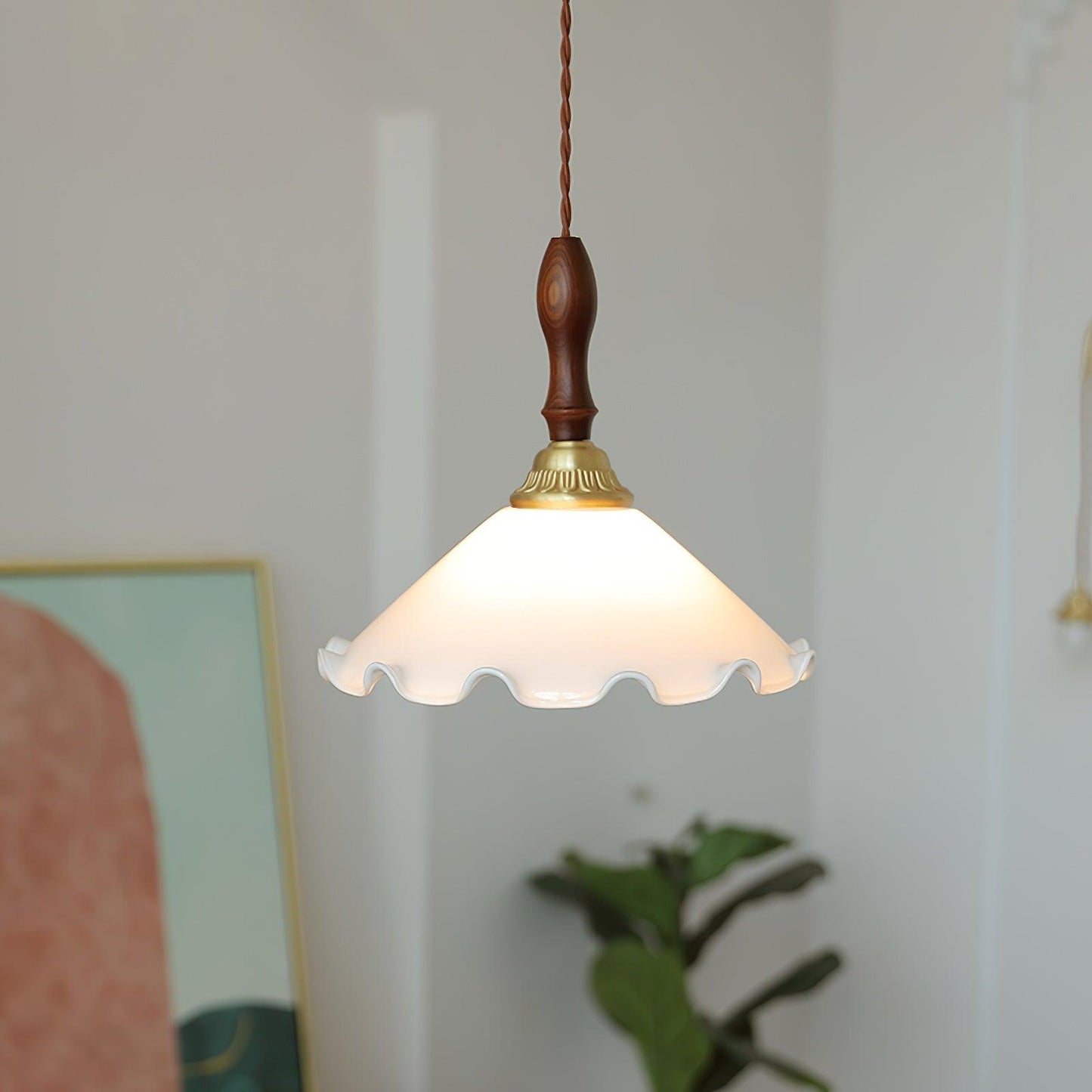 Morning Glory Glass Pendant Light - Loonglight
