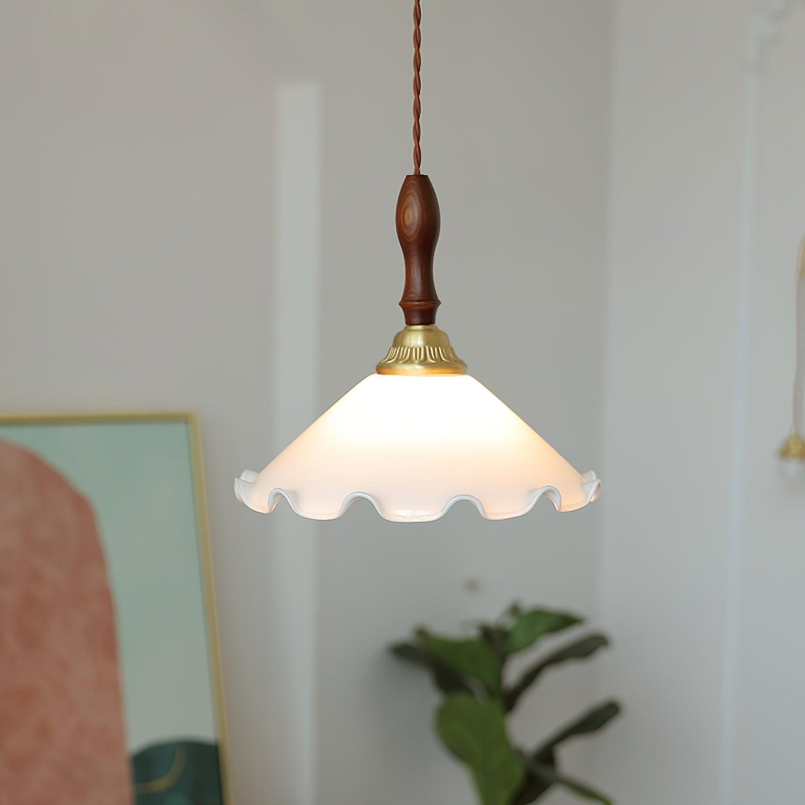 Morning Glory Glass Pendant Light - Loonglight