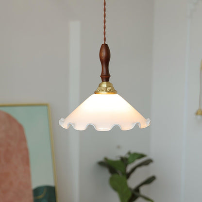 Morning Glory Glass Pendant Light - Loonglight