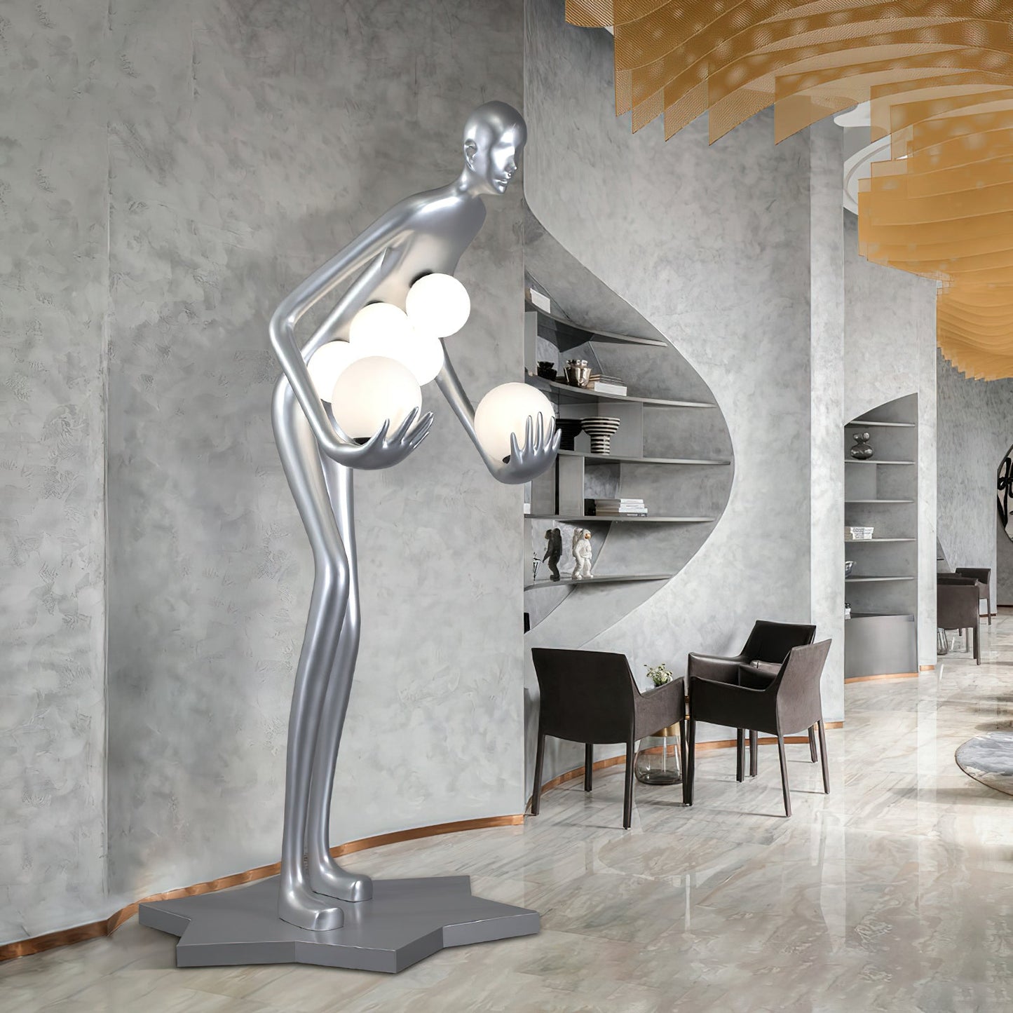 Milly Sculpture Floor Lamp - Loonglight