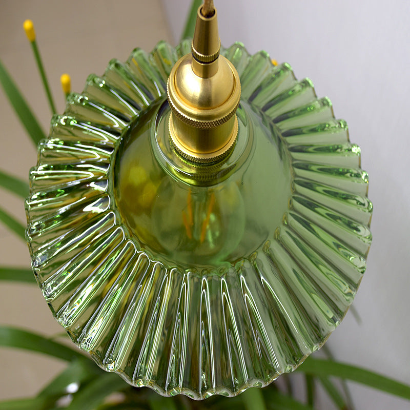 Mini Pleated Glass Pendant Lamp