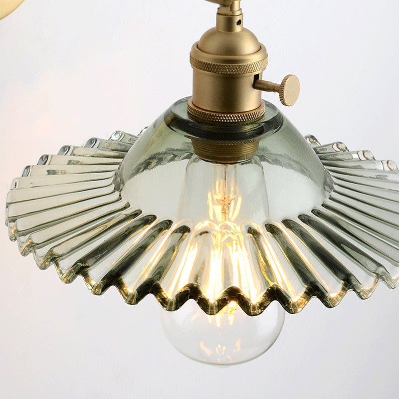 Mini Pleated Glass Pendant Lamp