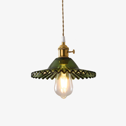 Mini Pleated Glass Pendant Lamp