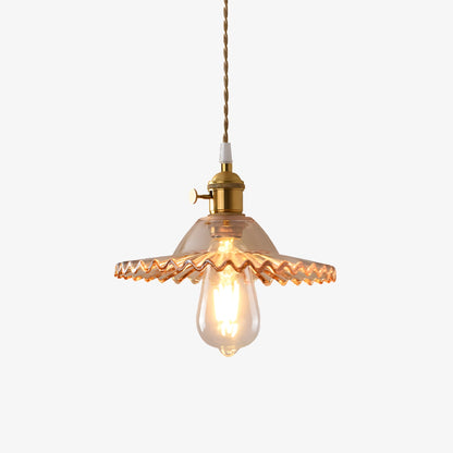 Mini Pleated Glass Pendant Lamp